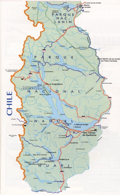 Bariloche map